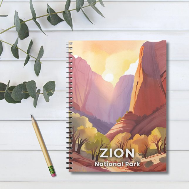 Carnet Parc national de Zion | Aquarelle de voyage (Créateur téléchargé)