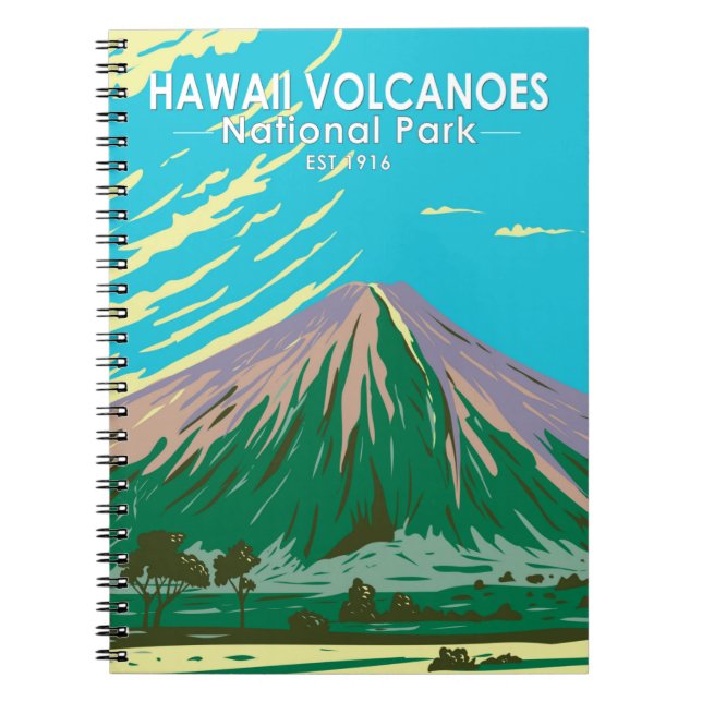 Carnet Parc national des volcans d'Hawaii Mauna Loa Vinta (Devant)