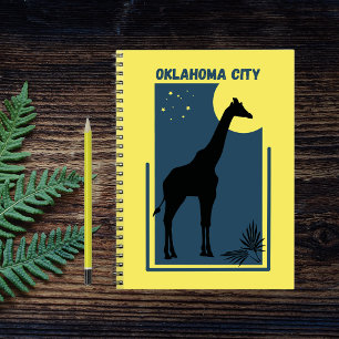 Carnet Parc zoologique d'Oklahoma City Girafe Vintage Jau