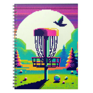 Carnet Parcours de golf Pixel Art Disk