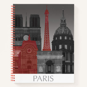 Carnet Paris Elevages par nuit - Rouge