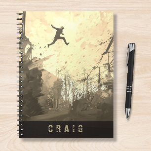 Carnet Parkour Urban Free Runing Free Styling Art Sepia