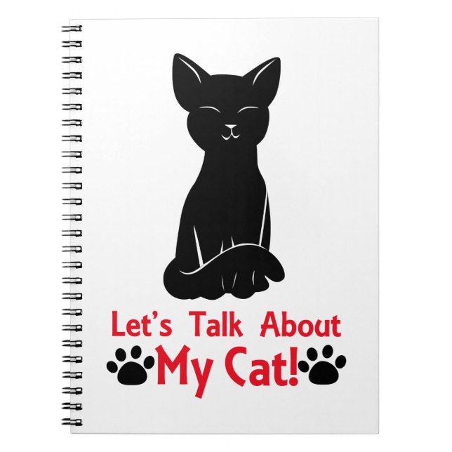 Carnet Parlons de mon chat (Devant)