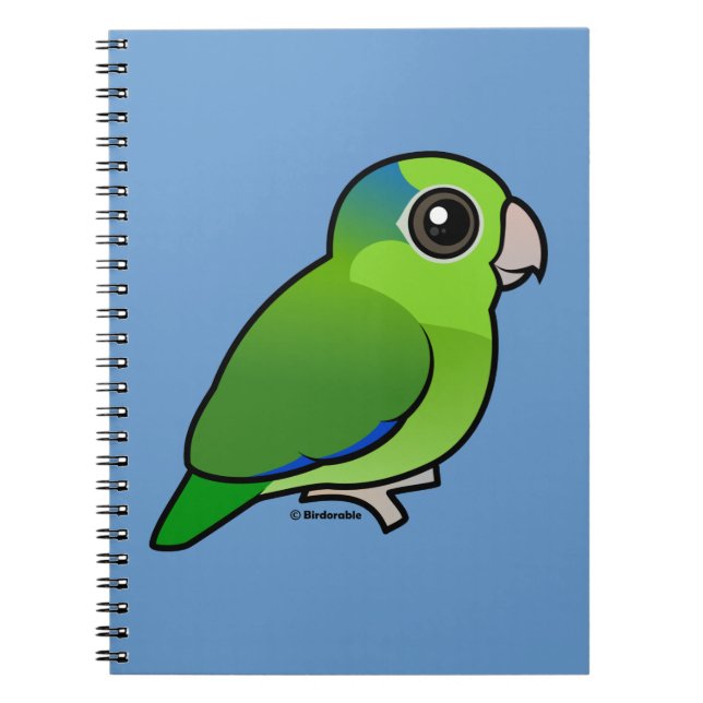 Carnet Parrotlet Pacifique vert (Devant)
