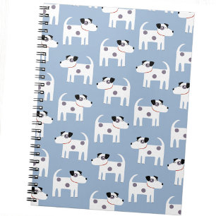Carnet Parson Jack Russell Terrier Chien Motif bleu
