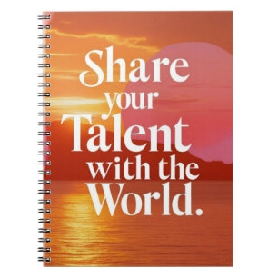 Carnet Partagez Votre Talent Avec Le Monde