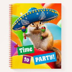 Carnet Parti Chipmunk En Sombrero