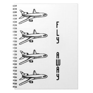 Carnet parti d'avion de mouche