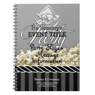 Carnet Parti pirate personnalisé