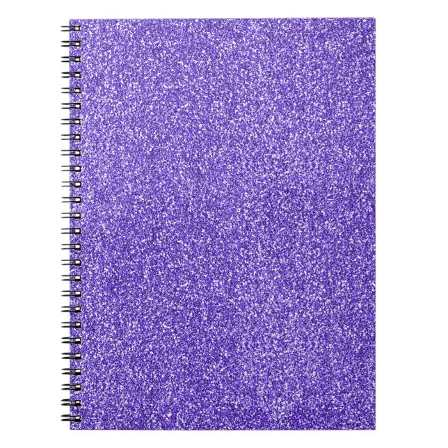 Carnet Parties scintillant à étincelle violette (Devant)