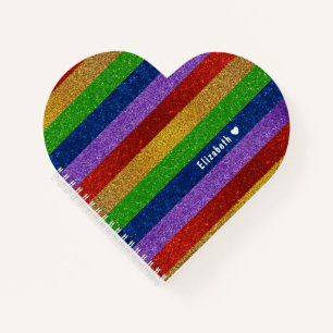 Carnet Parties scintillant arc-en-ciel brillante et étinc