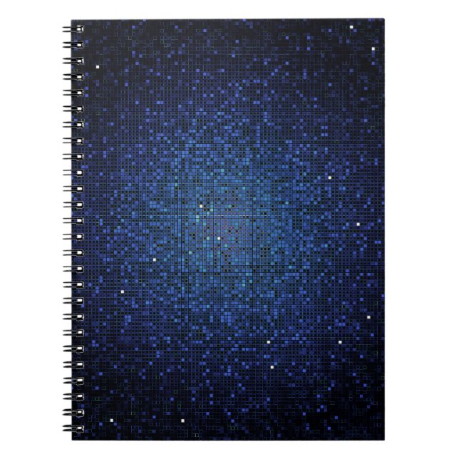 Carnet Parties scintillant bleue Sequin Disco Glitz Carne (Devant)