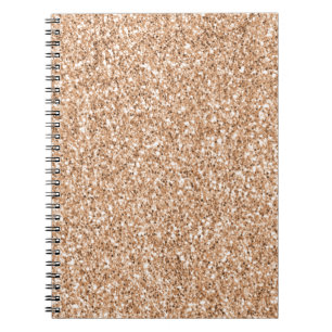 Carnet Parties scintillant de broche Rose Gold Blush Glit