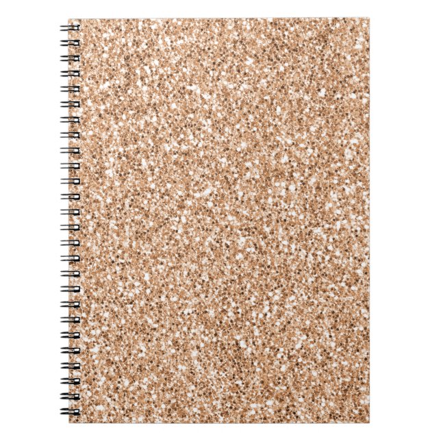 Carnet Parties scintillant de broche Rose Gold Blush Glit (Devant)