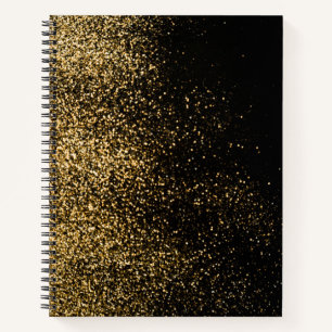 Carnet Parties scintillant d'or noir mignonne Filles mode