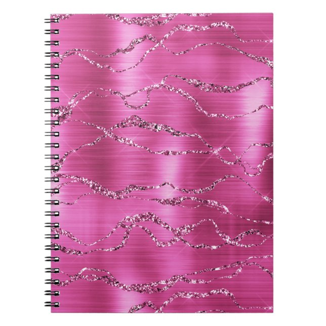 Carnet Parties scintillant Girl Rose Glitz (Devant)