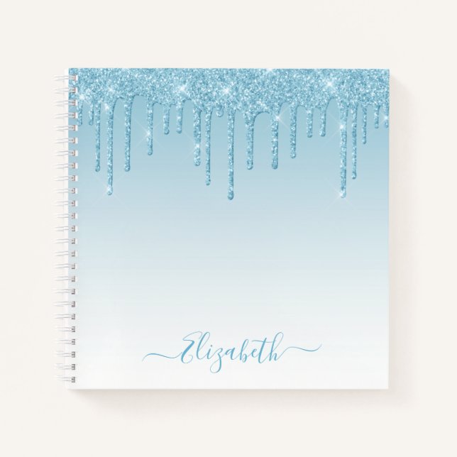 Carnet Parties scintillant moderne design élégant Script  (Devant)