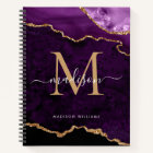 Parties scintillant moderne violet or Agate Géode