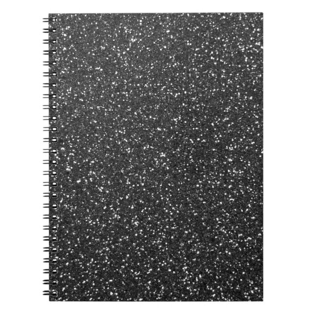 Carnet Parties scintillant noire (Devant)