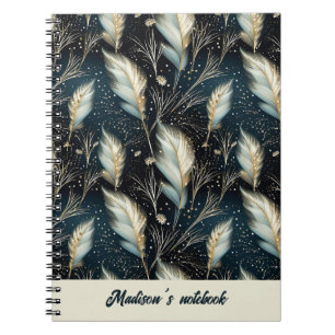 Carnet Parties scintillant Pampas Grass