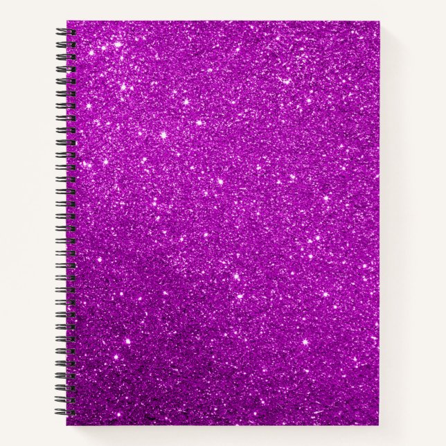 Carnet Parties scintillant pourpre (Devant)