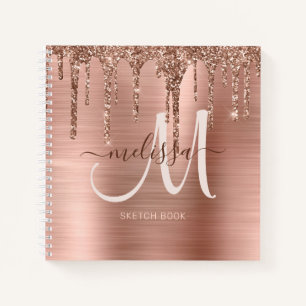 Carnet Parties scintillant Rose Chic Gold Driving  Monogr