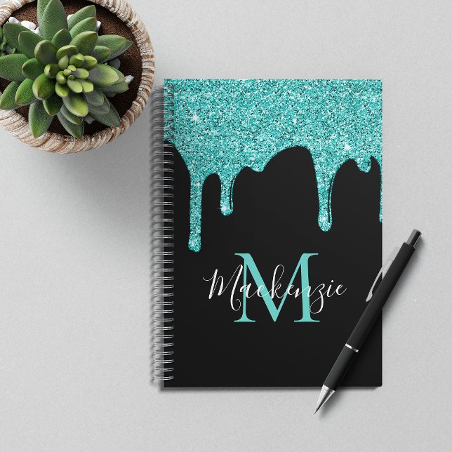 Carnet Parties scintillant Turquoise d'étincelle de fille (Créateur téléchargé)
