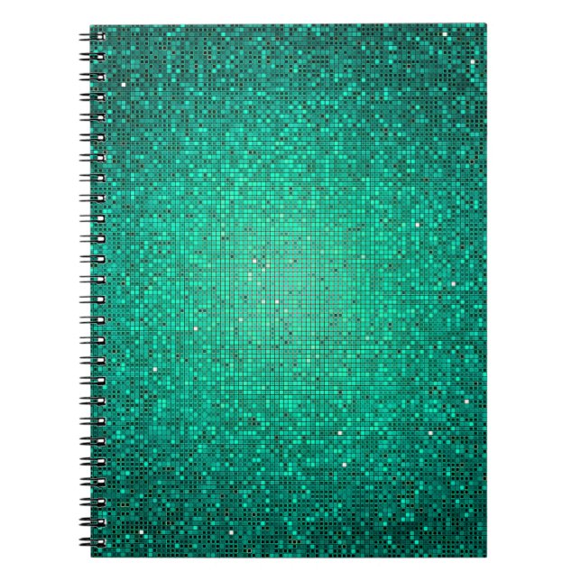 Carnet Parties scintillant turquoise Sequin Disco Glitz C (Devant)