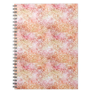 Carnet Parties scintillant Unicorne Peach Rose
