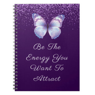 Carnet Parties scintillant violettes Inspirational