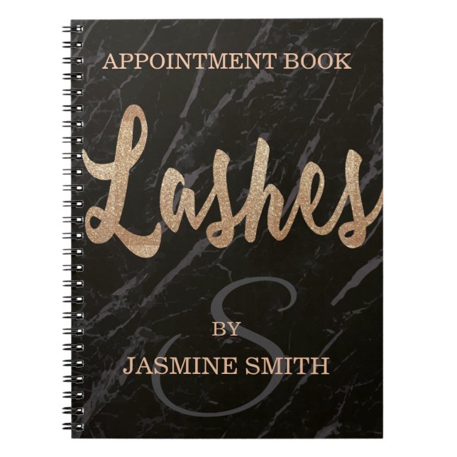 Carnet Parties scintillantes noires à la mode de (Devant)