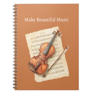 Carnet Partition de musique pour violon
