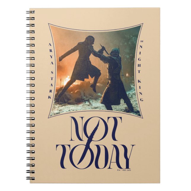 Carnet "Pas Aujourd'Hui" Arya Stark Vs. Le Roi De Nuit (Devant)