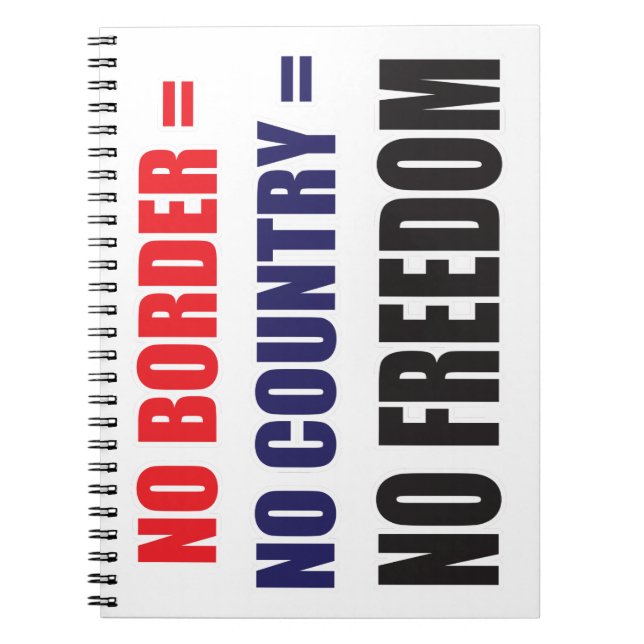 Carnet Pas de liberté-Pas de frontière (Devant)