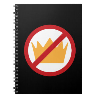 Carnet PAS DE ROIS ! Noir anti-Trump