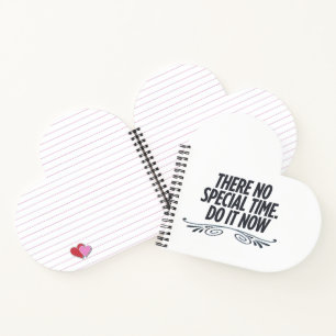 Carnet Pas De Temps Parfait - Citation De Typographie Mot