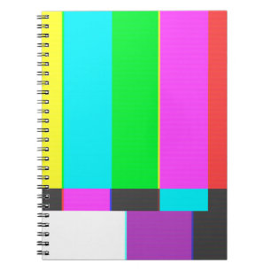 Carnet pas d'écran TV signal avec bruit