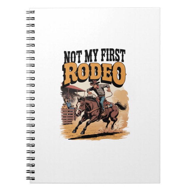 Carnet Pas mon premier Rodeo Horse pays Western (Devant)