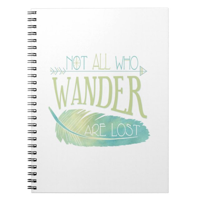 Carnet Pas tous ce que Wander sont perdu (Devant)