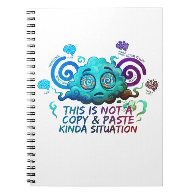 Carnet Pas une situation de copier-coller  (Devant)