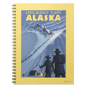 Carnet Passage de Chilkoot, mineurs d'or de l'Alaska