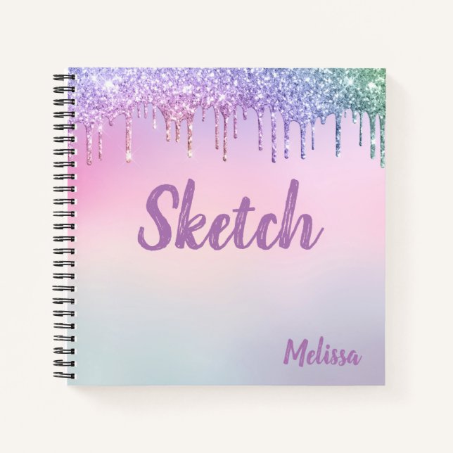 Carnet Pastel Color Parties scintillant Drivers Monogram  (Devant)