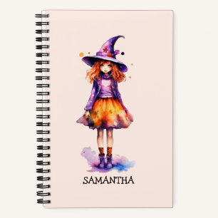 Carnet Pastel Cute Witch Girl - Halloween esthétique (2)
