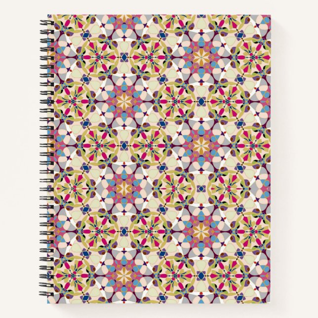 Carnet Pastel de géométrie Abstraite (Devant)