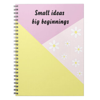 Carnet Pastel Geometric Notebook with Editable Text