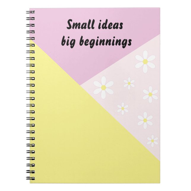 Carnet Pastel Geometric Notebook with Editable Text (Devant)