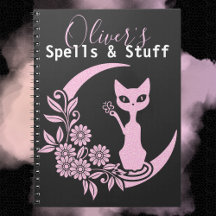 Pastel Goth Croissant Rose Lune Kitty Cat Spell
