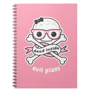 Carnet Pastel Grunge Debout Dans Le Crâne