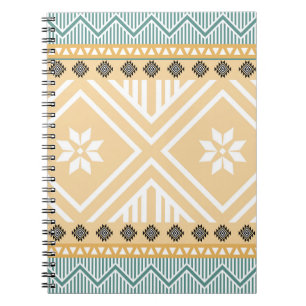 Carnet Pastel Native Fabric Motif sans couture, Thai Nati