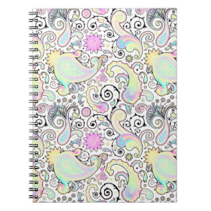 Carnet Pastel paisley